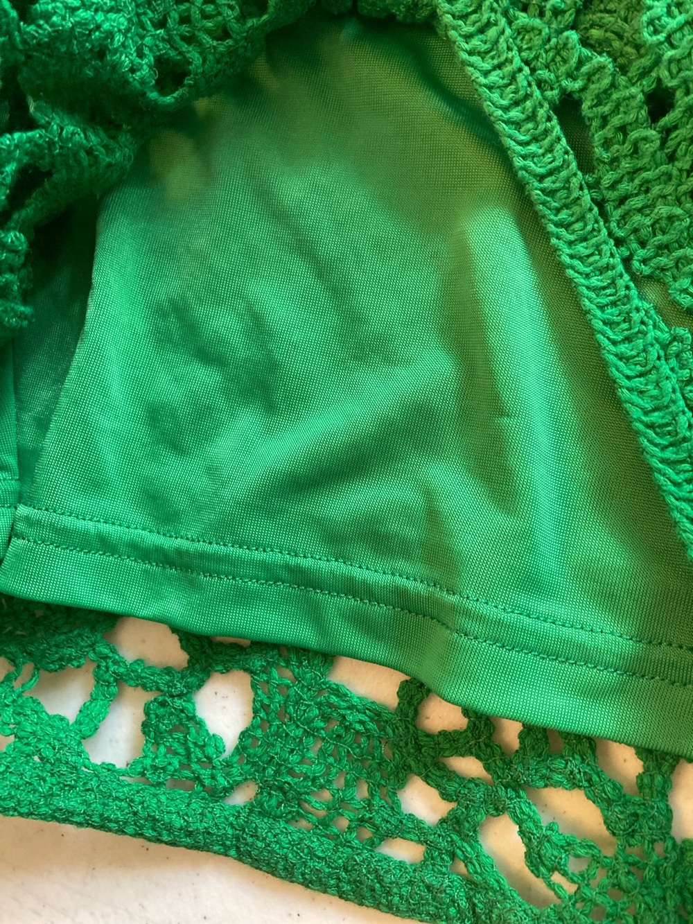Boston Proper Kelly Green Crochet Lace Shorts - Picture 5 of 8